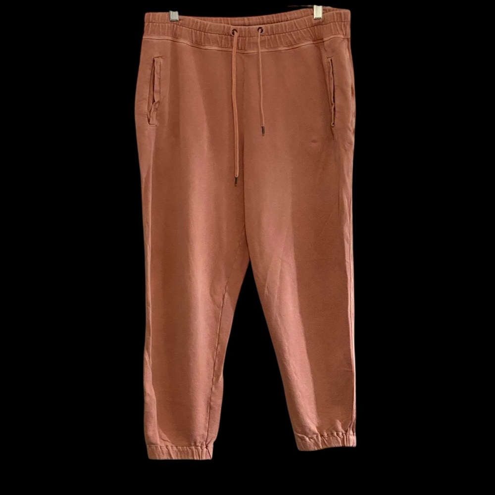 James Perse Vintage French Terry SweatPants Dusty Rose 4 EUC